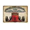 Pintura de arte vintage Decoración de vehículos de metal Plaque Plaque RETRO Pintura de estaño Carteles de automóviles Metal Wall Art Bar Garaje Decorativo Tamaño de 30x20cm W02