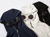 Мужские брендовые дизайнерские толстовки Кардиган с вышитым логотипом очки на молнии с капюшоном CP свитер пальто