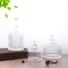 Opslagflessen potten yurt glas transparante opbergpot retro kaarsen beker met deksel sieraden snoep snacks glas opslagpot jar home decor accessoires j230301