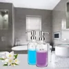 キッチンバスルーム用のポンプ皿付き液体ソープディスペンサーガラス2パック230308