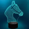 horse 3d night lamp