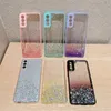 Bling Glitter Epoxy Sky Sky Casos Soft TPU Câmera Protetor de choque para Samsung S23 Ultra Plus A13 A23 A33 A53 A73 A03 Core A04 M32 A03