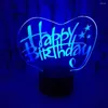 Night Lights Nighdn 3d Lamp Illusion Led Light 7 Color Changing Birthday Party Decoration Gift For Kids Women Men