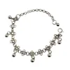 Bracelets de cheville gitane femmes chaîne cheville Bracelet Antique argent-colo fleur petites cloches boule pièce gland chevilles pied Costume cheville