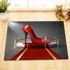 Занавески для душа LB Red High Heel Creative на ковровой моде для девочек Женщины с 12 крючками