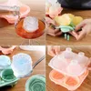 Ice Cream Tools 3D Rose Flower Ice Cube Maker Teddy Bear Ice Cube Mold Cake Mould Tray Ice Cream DIY Tool Whiskey Wine Cocktail Mold Z0308