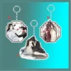 Keychains Anime Keychain Dao Zu Shi Wei Wuxian Lan Wangji Acrylic Keyring Strap Figure Hanging Accessories 6cm