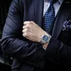 Нарученные часы Pladen Men смотрят лучшие бренд 18K из нержавеющей стали.