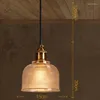 Подвесные лампы Творческие нордические стеклянные люстра ретро промышленное стиль батончика