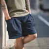 Mäns shorts Maden Navy P44 Lastjoggare Män Loose Work Cotton Större Pocket Tactical Short Pants Casual Overalls Man Clothing 230307