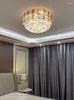 Ceiling Lights Modern Simple Light Luxury Crystal Lamp Warm And Romantic Led Bedroom Round High-end Living Room