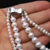 Naszyjniki wiszące podwójne pasma Choker Pearl Pearl Pearl Choker 925 Srebrny Realny prezent ślubny 230307