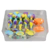 Outros brinquedos coloridos de 10pcs de sucção copo de ponta macia conjuntos de dardos jogando dardos de silicone para esportes internos e externos 230307