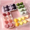 Spuges Applicatori Cotton 8pcs Donne Make Up Accessori Blender Blender Cosmetico Spugne Fondazione Polvere Polvere Sponge BE DHSN2