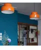 Lampade a sospensione 2023 Simple Nordic Orange Metal E27 Tavolo Cucina Sala da pranzo Living Island Lamp