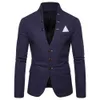 Ternos Masculinos Blazers Homens Sl-im Se Encaixa Blazer Social Primavera Outono Moda Sólida Vestido De Noiva Jaqueta Homens Casual Negócios Masculino Terno Jaqueta Blazer Gentil 230308