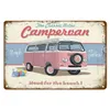 Pintura de arte vintage Decoración de vehículos de metal Plaque Plaque RETRO Pintura de estaño Carteles de automóviles Metal Wall Art Bar Garaje Decorativo Tamaño de 30x20cm W02