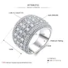 Con pietre laterali Fashion Zircon Mens Diamond Ring Anelli di fidanzamento di alta qualità per le donne Sier Jewelry Drop Delivery Dhgarden Dh4Rb