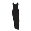 Vestidos casuais vestido midi vestido mulheres lateral alta fenda sexy bodycon slim fit