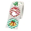 Present Wrap Christmas Stickers Roll 500st Self Adhesive Packaging Decal Supplies