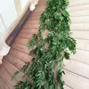 Fleurs décoratives 170CM de long décoration artificielle fêtes de mariage artificielle faux suspendus vigne plante feuilles guirlande maison jardin mur