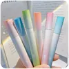 Surligneurs 4pcsset Surligneurs Pastel Pen Set Texte Couleur Marqueur Couleur Dessin Stylo pour Enfants Papeterie Bureau Fournitures Scolaires Art Marker J230302