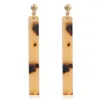 Boucles d'oreilles pendantes Créatif Simple Acétate Plaque Européenne Et Américaine Long Pendentif Acrylique Source Fabricant Accessoires