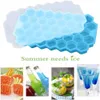 Ferramentas de sorvete Cube Cube Silicones Mold Mold Honeycomb Cubo de cubo de gelo Magnum Silicone Mold Forms alimentos de grau de alimento para uísque Cocktail Z0308