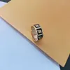 Graveldesigner ff Ring extravagant Emaille Schwarz Weiß Gold Silber Rose 316L Edelstahl Brief Frauen Männer Hochzeit Schmuck Lady