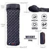 Outdoor Pads Sleeping Pad Camping Materasso gonfiabile ultraleggero con cuscino Mat Letto pieghevole Cuscino da viaggio Escursionismo Trekking 230307