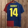 05 06 Xavi Retro Mens Lange Mouw voetbaltruien 10 11 Messis Ronaldinho Puyol A. Iniesta Suarez Henry Pedro Sergio Shrot Football Shirts Uniforms