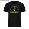 Men's T Shirts Fuel Gauge I Need Beer Shirt Full Men 2023 Summer Fashion Round Neck Selling Male Natural Cotton T-Shirt Tops Tee