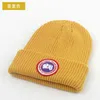 비니/두개골 캡 디자이너 니트 모자 인기 캐나다 겨울 모자 클래식 레터 거위 인쇄 17 na3o