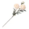 Fleurs décoratives grande fausse fleur accrocheur 4 couleurs pivoine plantes mariage décor tissu artificiel pour dortoir