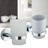 Toothbrush Holders Toothpaster el Accessories Holder Home Glass Cup Round Stainless Steel Toilet Wall Mounted Bathroom Organizer 230308