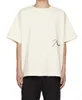 2023 Herr- och kvinnors mode-t-shirt varumärke Rhude S Simple Loose Round Neck Wash Short Sleeve Cotton EX2H