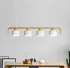 Pendant Lamps Nordic Wood Restaurant Chandelier Office 4 Creative Personality Modern Simple Bar
