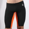 Underbyxor Herrens atletiska supporter Body Sculpting Boxer Shorts Long Underwear Sport Pants Skinny Mid-midjor Boxare