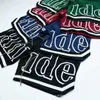 designer Men's Pants RHUDE MESH LETTERS PRINTED SPORTS PANTS Men's and women's loose casual shorts