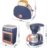 Küchen Spielen Lebensmittel Mini Haushaltsgeräte Küchenspielzeug Kinder Pretend Waschmaschine Staubsauger Spielzeug Toaster Herd Mädchen Jungen 230307