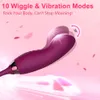 Vibradores poderosos vibradores rosa vibrador adulto brinquedo de brinquedo feminino clitóris fêmea clitóris otário g viclotor de estimulador de vácuo para mulheres Wiggle 230307