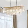 Żyrandole LED Modern Crystal Lights Optora American Okrągła prostokąt żyrandolowy salę salę mieszkająca dom domowy oświetlenie wewnętrzne