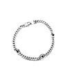 20% off all items 2023 New Luxury High Quality Fashion Jewelry for silver old three-dimensional interlocking enamel bracelet lovers same clavicle chain