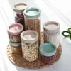 Storage Bottles Jars Kitchen Transparent Food Storage Container With Lids Durable Seal Pot Cereal Grain Bean Rice Sealed Plastic Milk Powder Jar J230301