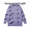 balencgs Designers Sweaters Brand Thickened Double Layer Printed Letter Knitted Street Coat 9d2k 8MYE TUO3