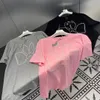 Kvinnors T-skjortor Casual bekväm broderi mönster kort ärm lös t-shirt