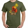 Herren-T-Shirts, Musik-T-Shirt, Vinyl-Schallplattendecks, Erdlied, Herren, Umwelt, Frieden, Hippie