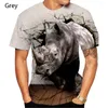 Herr t-skjortor 2023 Summer Pig 3D Printing T-shirt Men's Casual Breathable and Bekväm gata överdimensionerad kortärm 6xl