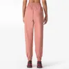 L_893 Full Length Harem Pants High Rise Jogger Yoga Pants with Pocket Sweatpants Relaxed Fit Joggers Women Trousers