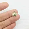 Encantos erruifa 20pcs 10mm lasca de casca de casca de casca de ladadistas Brincho de colar jóias diy de jóias diy 2 cores